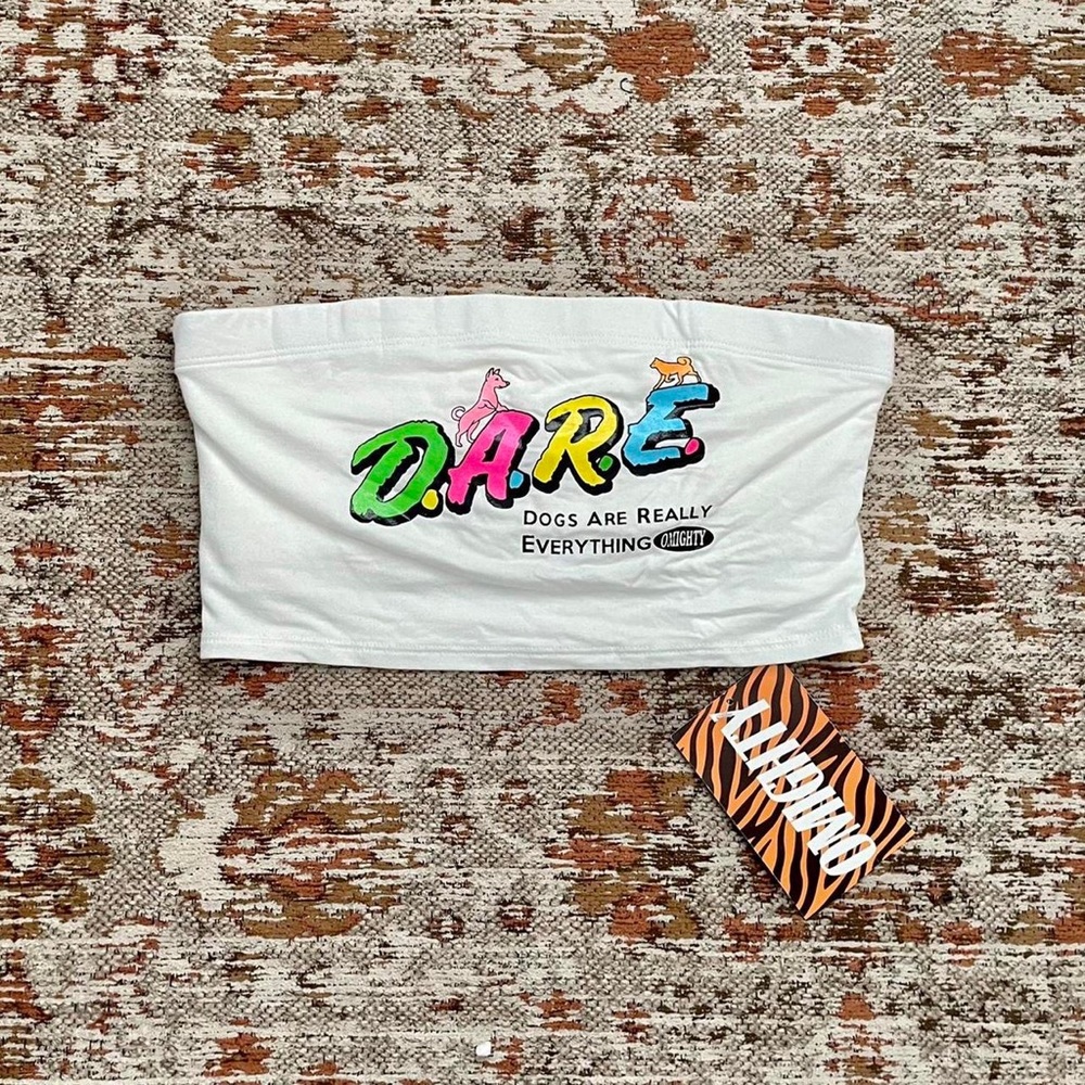 New Rare Omighty Dog Tube Top